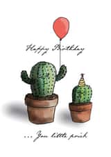 balloon cactus Birthday Card 19806 created by Dead Punny