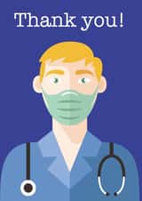 NHS Doctor Thank You Card 39603 created by David Cockburn Designs