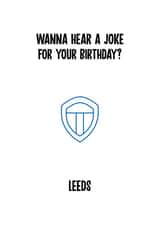 leeds football Birthday Card 11735 created by Rishi