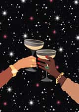 Cheers 2021 New Year Card 17579 created by Olivia Slater