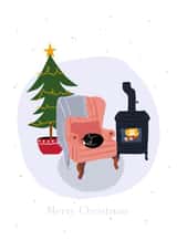 card pack traditional Christmas Card 14613 created by Letter V Prints
