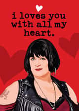 Nessa Gavin & Stacey Valentine's / Anniversary / Love Card created by Mrs Best Paper Co.