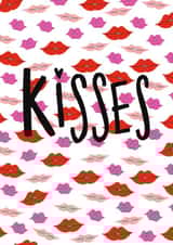 lips lipstick Valentines Day Card 21081 created by Soph AC Studio