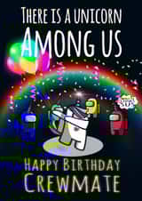 Among Us Unicorn Birthday Card created by Kerrylovescards