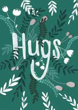 Floral hug card created by Soph AC Studio
