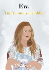 Ew Alexis Rose Schitt's Creek birthday card created by Sarah Stephenson