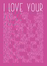 Wife Girlfriend Valentines Day Card 40367 created by Oh You Know Aaron