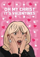 oh my christ Valentines Day Card 17124 created by Guilty Cards