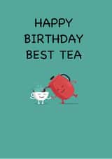best friend tea Love & Friendship Card 21080 created by Bumblingideas