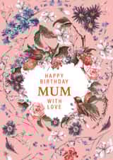 floral heart Birthday Card 19881 created by Little Cham Cham