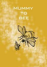 mummy bee Pregnancy Card 19313 created by Rhiannon Williams Art