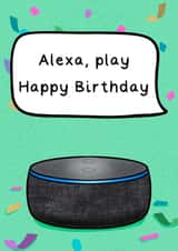 modern alexa Birthday Card 16891 created by Rude Mama