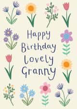 Floral Granny Birthday Card created by Sarah Catherine