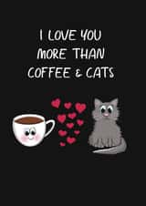 coffee hearts Valentines Day Card 42804 created by Anna Campbell