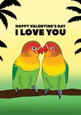love birds Valentines Day Card 16731 created by Pearl Ivy