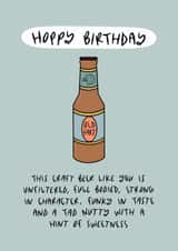 Hoppy Birthday Beer Card created by Muses & May 