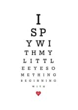 I Spy Something Beginning with Love card created by Yay Days