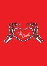 skeleton hands Anniversary Card 21142 created by Charlotte Banks