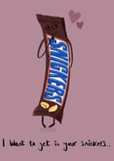 chocolate bar nuts Valentines Day Card 46413 created by mvk_prints