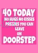 40 40th Birthday Card 36966 created by RASAR