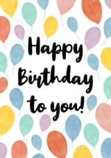 balloon to you Birthday Card 9949 created by Alex Dato