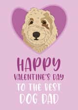 heart dog dad Valentines Day Card 6811 created by Dolli Does Design