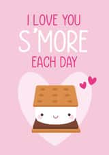 love smore Valentines Day Card 9257 created by Tiger Feet Creations