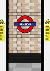 pension london Retirement Card 44376 created by TSR Designs