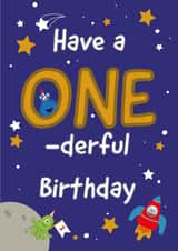 One-derful Birthday Card created by The Northern Bird