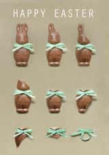 Chocolate bunny Easter card created by LAURA TRUBY DESIGNS