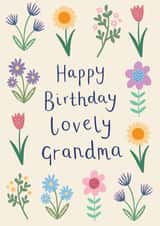 Floral Grandma Birthday Card created by Sarah Catherine
