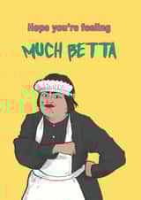 drag queen baga chips Get Well Card 21009 created by Chloe illustrates