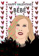Funny Valentines Day Card - Schitts Creek - Moira Rose - Bebe created by Drawgina