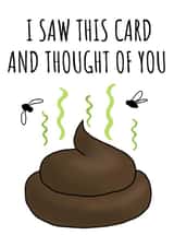 shit poo Birthday Card 21062 created by Cowpat Designs