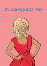 ru paul drag race Valentines Day Card 21011 created by Chloe illustrates