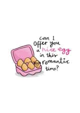 It's Always Sunny Frank Nice Egg Valentine's Anniversary Card created by Odd Socks