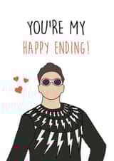 david rose happy ending Valentines Day Card 17503 created by Graphic Print Company
