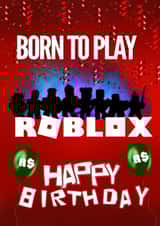 Roblox Birthday Card for Gamers - Perfect Celebration birthday card created by Kerrylovescards