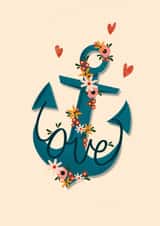 anchor love Valentines Day Card 18545 created by Elba Able