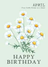 birth flower Birthday Card 10397 created by Summer Lane Studio