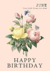 rose flower Birthday Card 10399 created by Summer Lane Studio