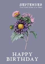 pretty flower Birthday Card 10402 created by Summer Lane Studio