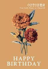 marigold pretty Birthday Card 10403 created by Summer Lane Studio