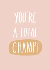 total champ Congratulations Card 20358 created by Jenni Ahlberg - Jeah Design