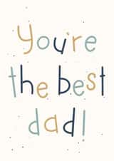 Hand-lettered Card for Dad created by Jenni Ahlberg - Jeah Design