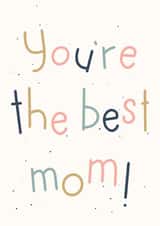 Cute Hand-lettered Card fro Mom created by Jenni Ahlberg - Jeah Design