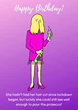 happy birthday funny cartoon Card 46792 created by Michelle Le Grand