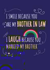 Send this Cheeky Birthday Card to your Brother in Law created by Yeti Design