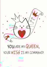 queen cat Valentines Day Card 34075 created by Kat Pearson