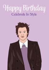 Harry Styles celebrate Birthday Card 21111 created by Natalie Baxter